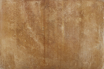 epic blank stone surface wall or ancient dirty paper texture background in brown and golden color with moisture lines and marks