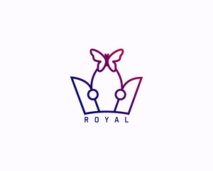 Luxury Royal Crown Logo Design Full Vector