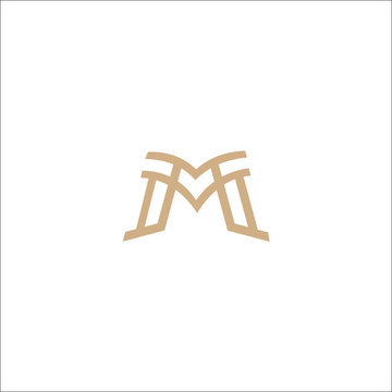 MM Logo Design Modern Vector