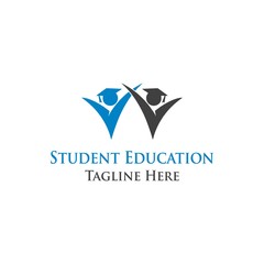 Student Education Logo Modern and Minimalist 