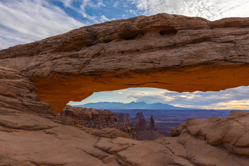 Daytime at Mesa Arch, Canyonlands National Park Utah