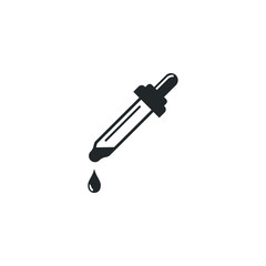 Dropper icon template color editable. Dropper symbol vector sign isolated on white background illustration for graphic and web design.