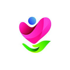 Health care logo design vector