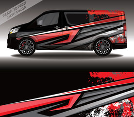 Car wrap decal design vector, custom livery race rally car vehicle sticker and tinting.