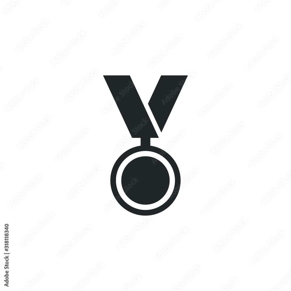 Aufkleber guarantee or medal icon template color editable. medal symbol vector sign isolated on white backgrou