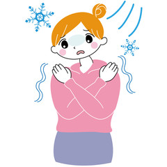 冷え性　青ざめる　恐怖　寒い　体調不良　女性