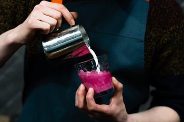 young woman with a glass of red wine