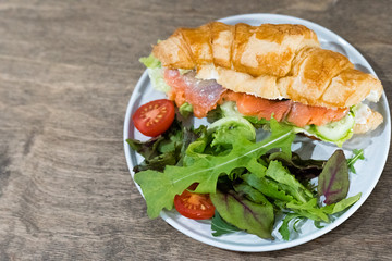 fresh salad on a plate
