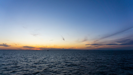 beautiful blue sky and clouds with sunlight