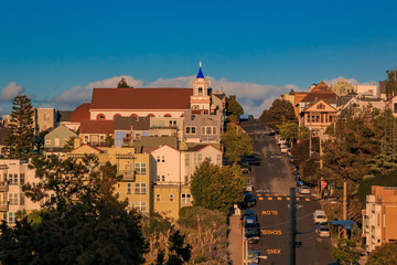 San Francisco skyline from Potrero Hill towards Mission Bay