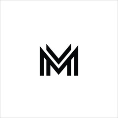 MM Letter Logo Design Template