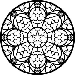 Rose Window, Fig. 3, round 1, triangular 2