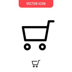 Shopping cart icon. E-commerce symbol. Online purchase pictogram. Shop trolley.