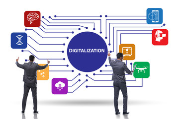 Digital transformation and digitalization technology concept