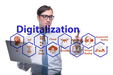 Digital transformation and digitalization technology concept