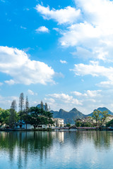 Mountains and lakes in guilin, guangxi, China