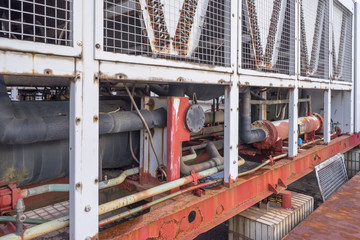 Naklejka premium industrial motor pump