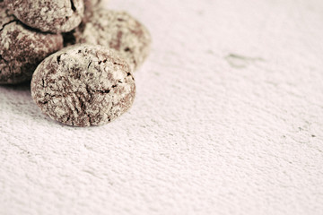 fresh homemade biscuit cookies on the table