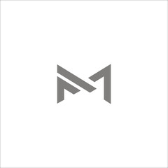 FM or MF Letter Logo Design