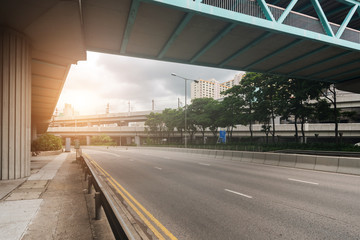 modern cityscape and road of Hongkong