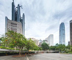 modern business center in hongkong