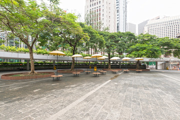 modern business center in hongkong