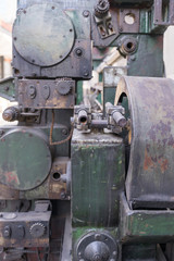 Fototapeta na wymiar Ancient rusty machine in China