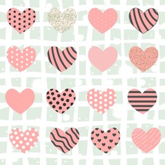 Vector Heart Collection. Set of Heart Icons