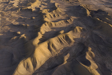 alien landscape with unique desert wasteland texture