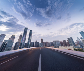 modern cityscape and road of Hongkong