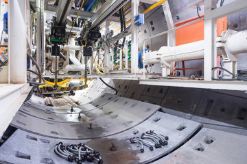 Subway tunnel under construction