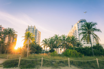 Fototapeta na wymiar Miami Beach architecture