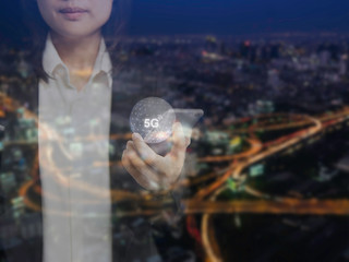 Digital marketing. Business using modern interface payments online shopping communication and icon customer network connection on virtual screen. Business innovation technology 5G concept.
