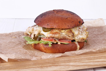 grilled bacon burger