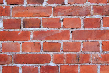 Fototapeta premium old red brick wall background