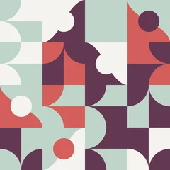 Photo sur Plexiglas Années 50 Conception de motifs vectoriels abstraits du milieu du siècle