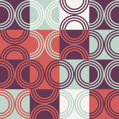 Kreisförmiges abstraktes Vektormuster-Design