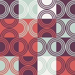 Gordijnen Cirkelvormig abstract vectorpatroonontwerp © Normform