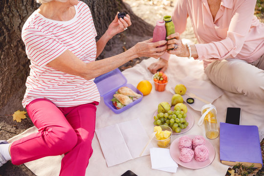 Old friends having good time with each other