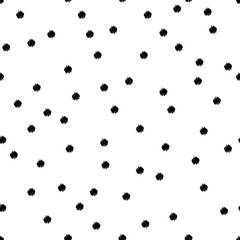 Polka dots ornament. Seamless pattern. Vector illustration for web design or print.
