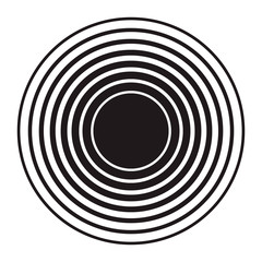 Sound wave icon. Design element for logo, label, sign, badge. Vector illustration