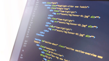 html web design code for developers and designers.