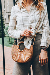woman with basket