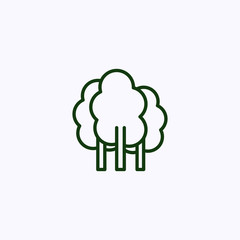 Tree icon isolated on white background