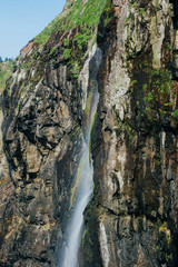 Rock Mountain Waterfall