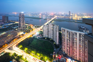Obraz premium Bird view at Nanchang China