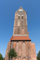 Fototapeta na wymiar St. Mary's Church (Marienkirche), Wismar, Mecklenburg Western Pomerania, Germany, Europe