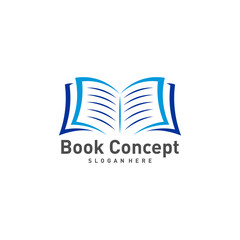 Book Logo design Template. Book icon logo concept vector