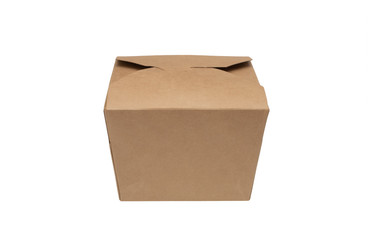 Gift box, cardboard box, isolated on white background