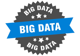 big data sign. big data circular band label. round big data sticker